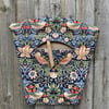William Morris Strawberry Thief peg bag