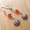 Sun Charm Earrings