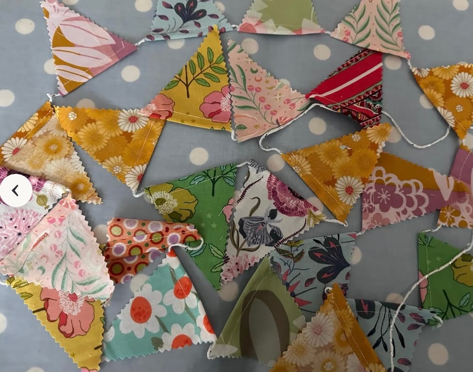  Mini Cotton Fabric Bunting 