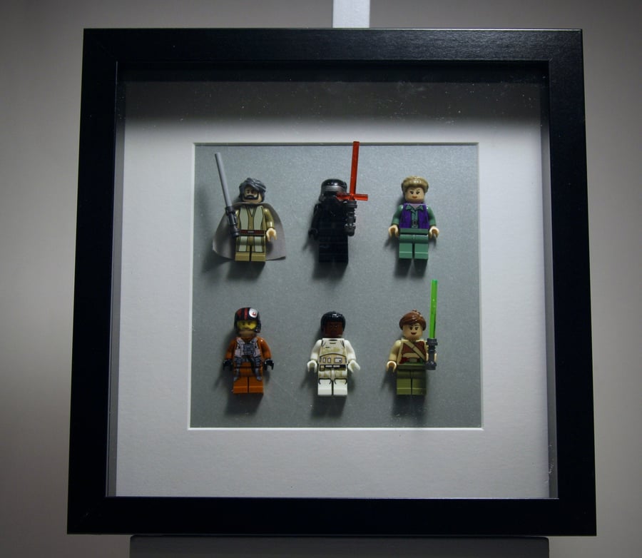  The Last Jedi mini figure frame.