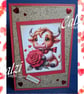 Highland Cow Valentines Card