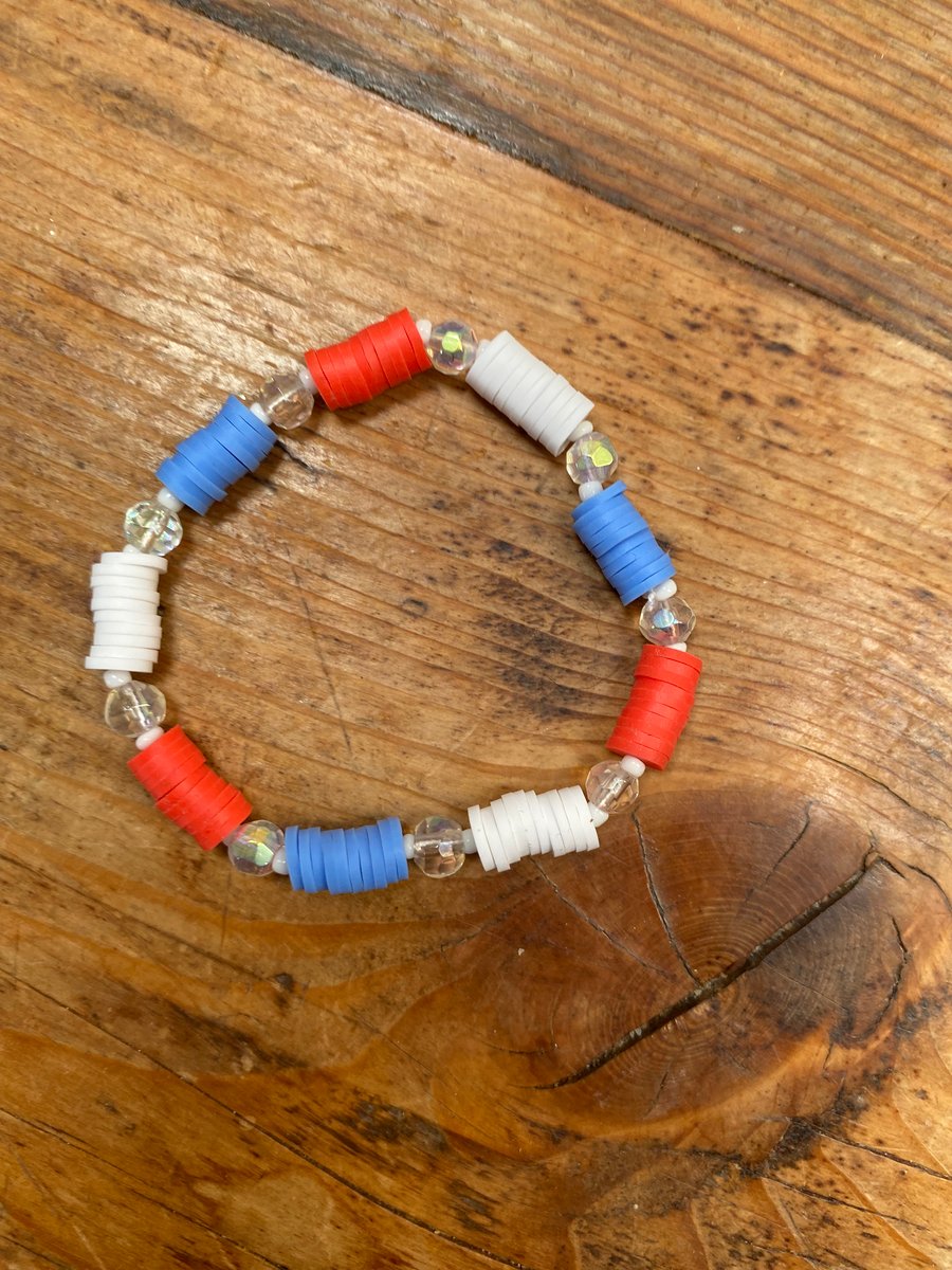 Red, White and Blue Bracelet (519)