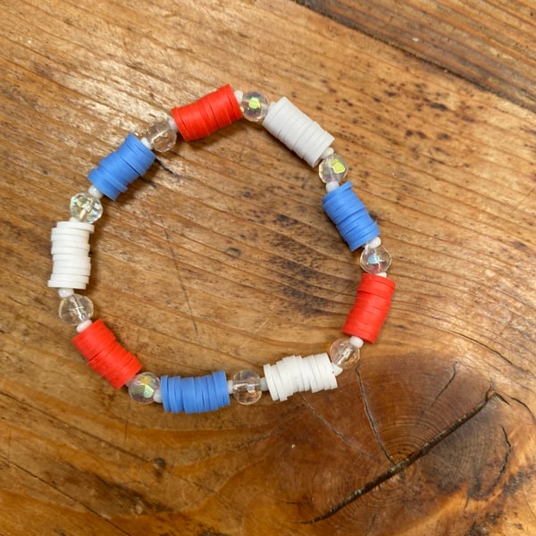 Red, White and Blue Bracelet (519)