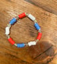 Red, White and Blue Bracelet (519) - Image 1