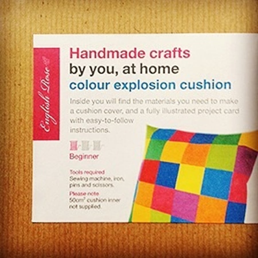 Colour explosion cushion cover kit