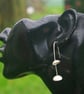 Eco Silver Acorn Cup  Earrings - Image 4
