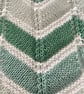Shades of green baby blanket 100% cotton - Image 3