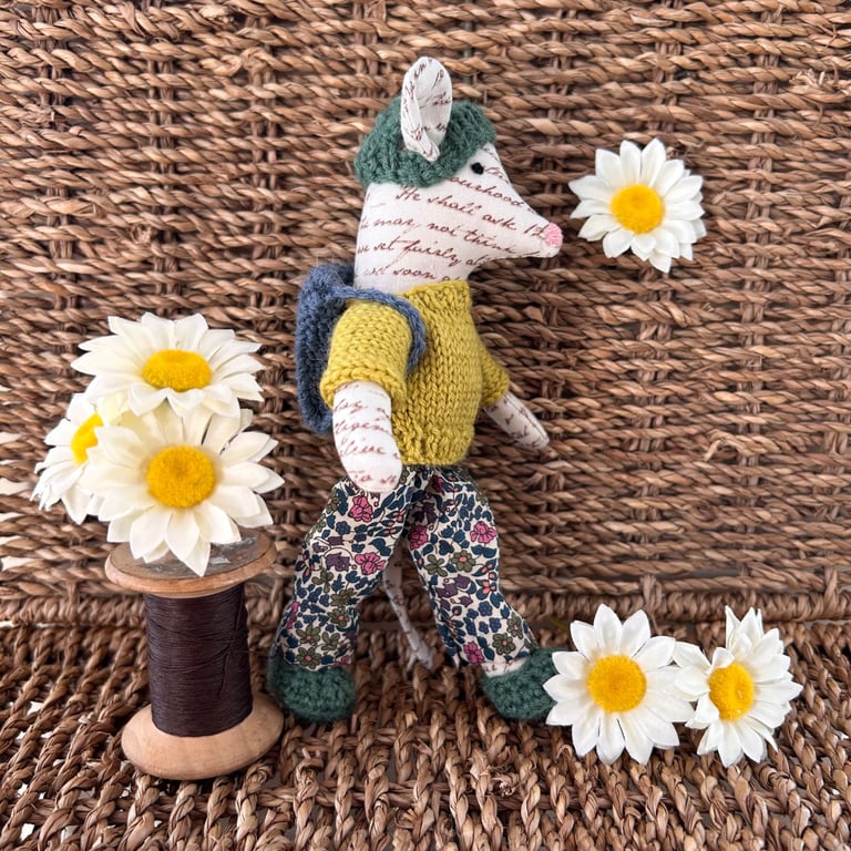 Handmade Little Fabric Mouse 