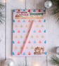 A5 Christmas Present Shopping Planner Notepad - Monty & Mabel Cute List Pad - Image 2