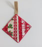Christmas decorations, Handmade,  patchwork, tree decorations - Image 4