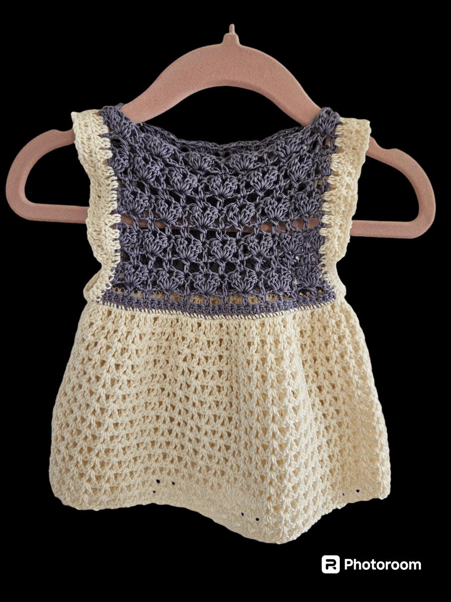 Crochet Newborn Baby Dress
