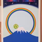 The King, The Prince, The Mountain (katamari) A3 Print