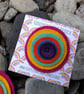 Rainbow Circles Felt Brooch  - Image 2
