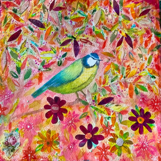 Blue Tit, original painting