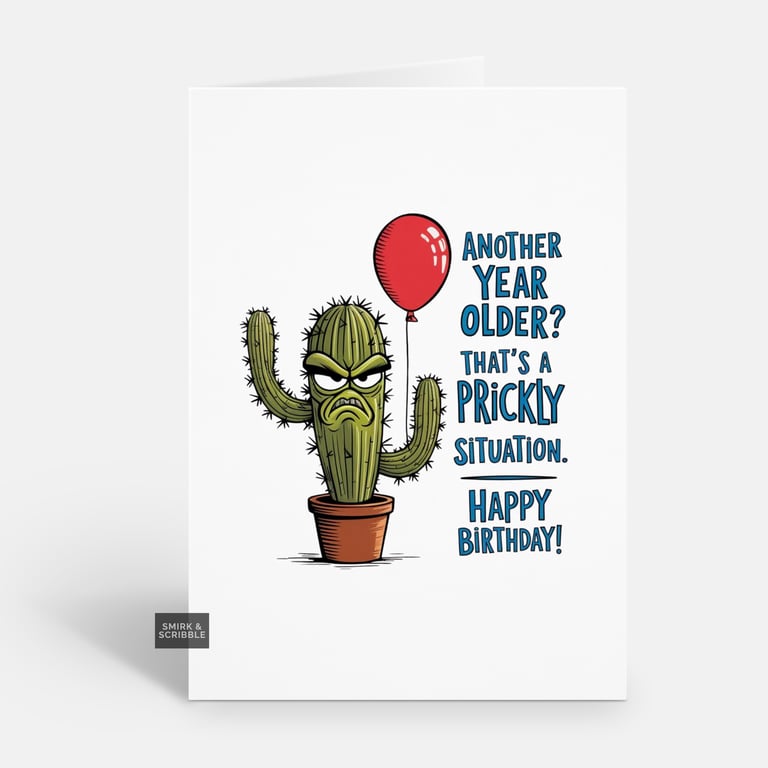 Unique Funny Birthday Card For Him Or Her 