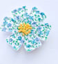Flower brooch. - Image 1