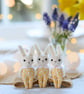 Easter Bunny, miniature rabbit doll, yellow outfit - Image 5