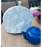 Kielder Hare Fabric Tea Cosy - Padded Duck Egg Blue  