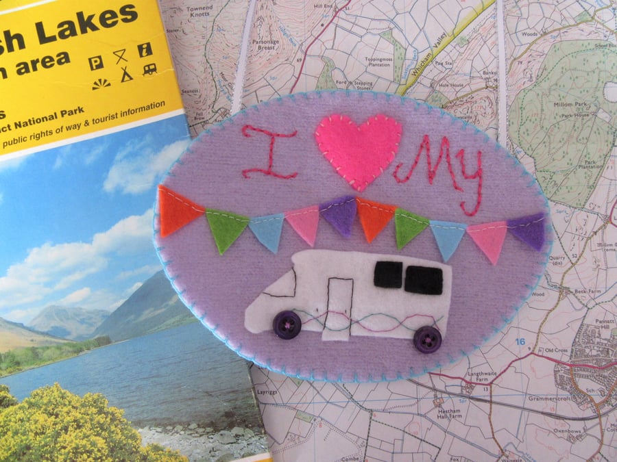 Motorhome decoration, campervan, wall hanging, Folksy