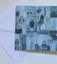 Scandi Winter, blank greeting card. - Image 3