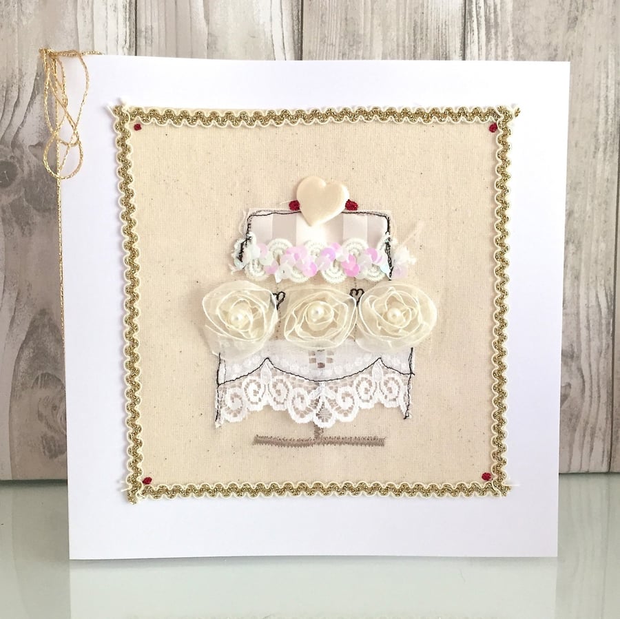 Wedding card - wedding cake