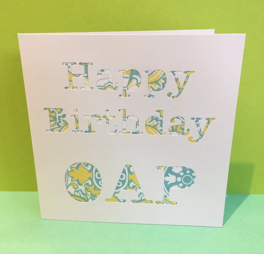 65th Birthday Card - Happy Birthday OAP - Funny Card for a Special Birthday