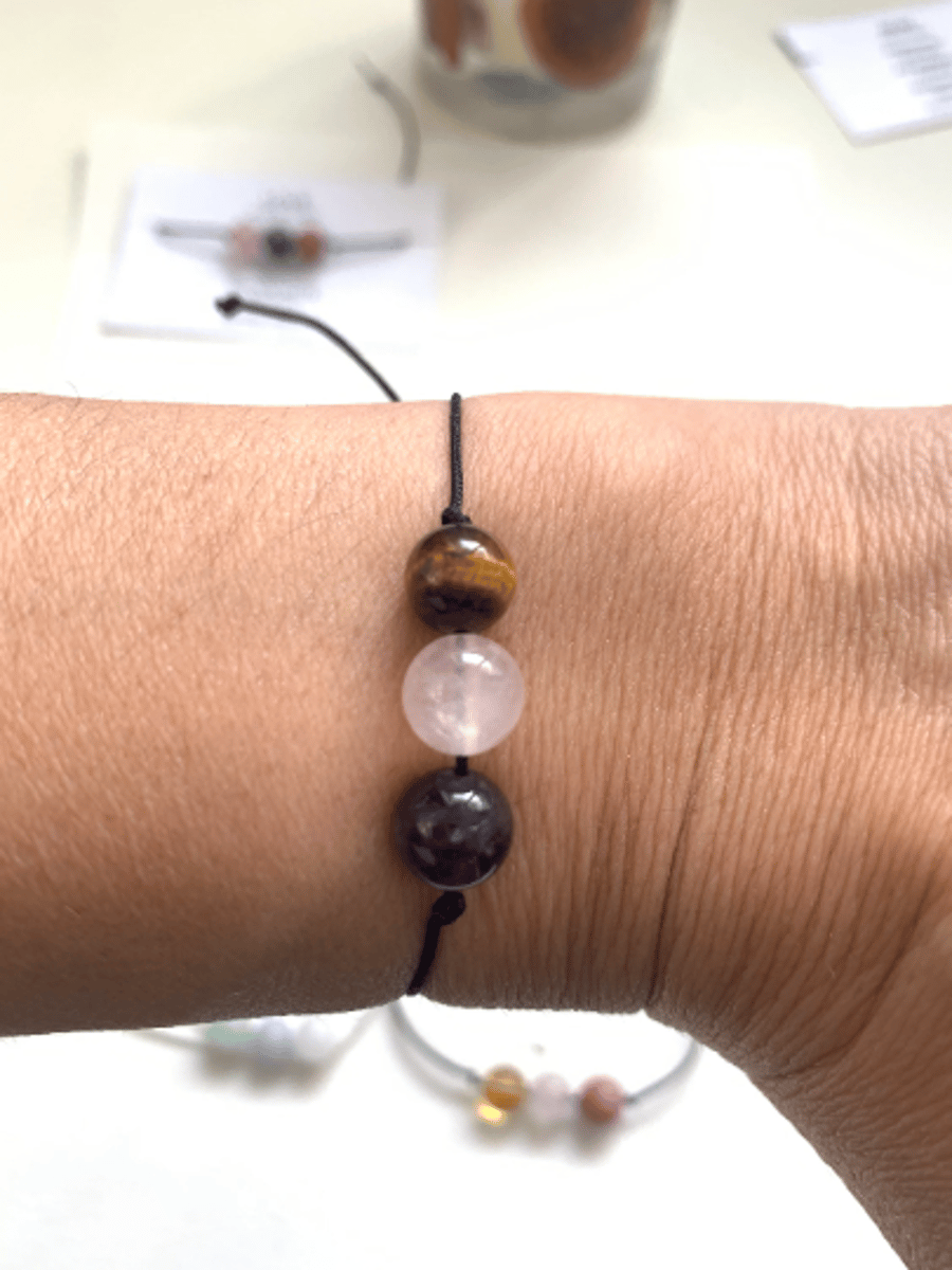 Anxiety Relief Gemstone bracelet, Stress relief bracelet, Healing bracelet