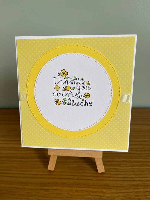 Hand Made Thank you card 
