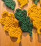 Crochet Oak leaves for different projects, in 2 colours.  - Image 5