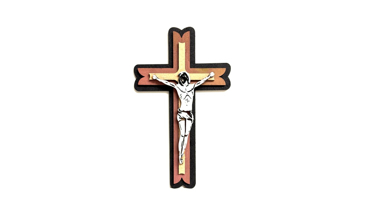 Handmade Crucifix in handmade in Wood - Catholic Spiritual Gift 