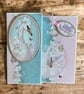 Swan Zigzag Birthday Card – "Happy Birthday Beautiful"