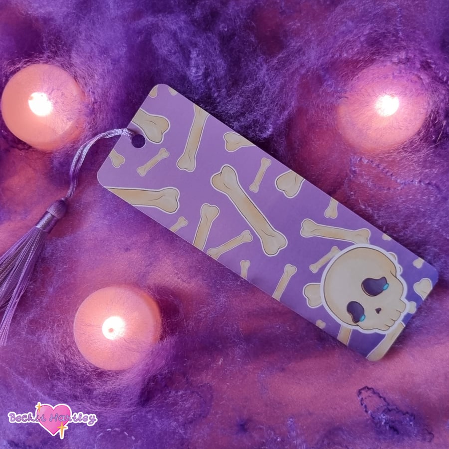 Dead Tired Bookmark - Matte Bookmark With Tassel - Reading Accessories