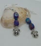 Sea sediment jasper turtle earrings - Image 1