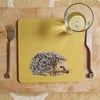 Placemat, Hedgehog Placemat, table mat, melamine mat, cork backed