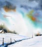 Distance. Original Watercolour Painting. - Image 1
