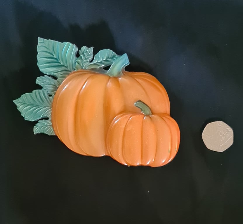 Cute Pumpkins Wall Hanger Ornament - Orange