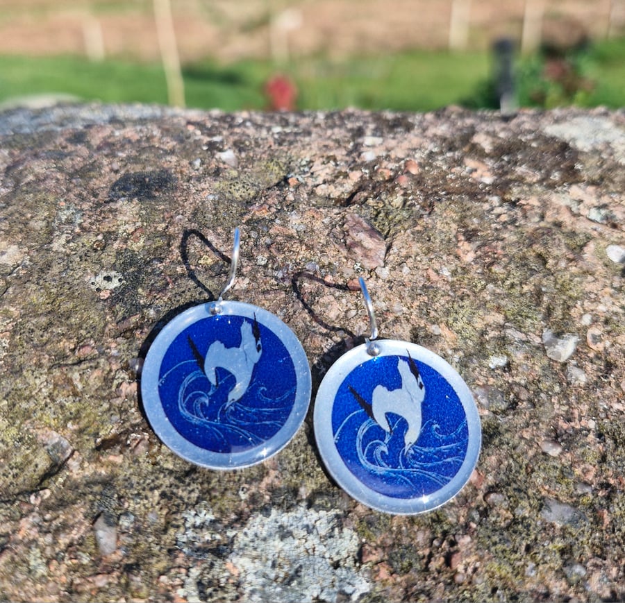 Diving Gannet Earrings 