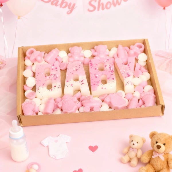 Wax melt baby gift set baby shower gift for her him home decor home fragrance