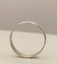 Sterling Silver Sandcast Style Texture Ring – Rustic Pinky Ring - Image 9