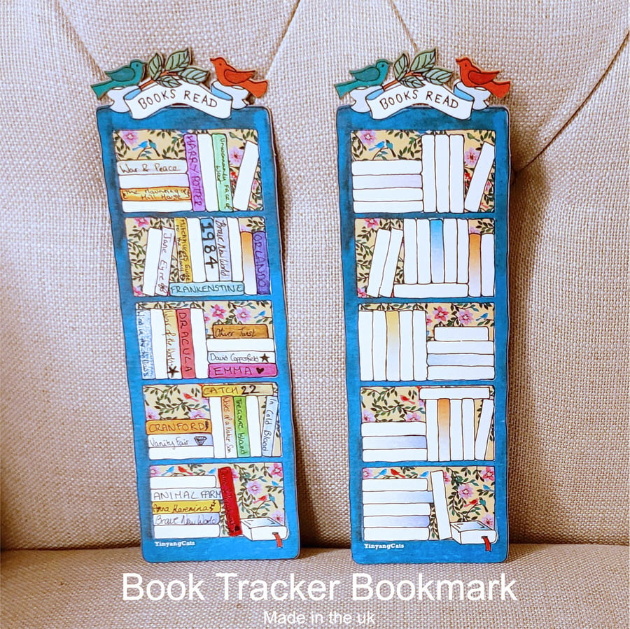 Bookmark - Book Reading Tracker - Booklover - Bookworms Gift - BK03