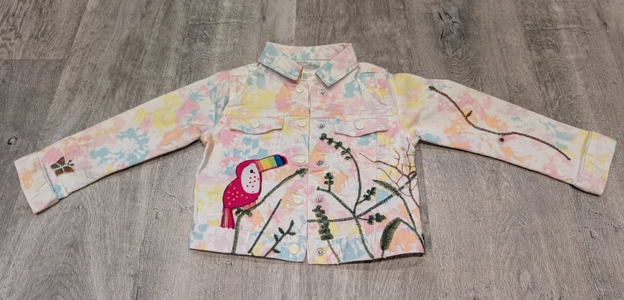Upcycled Girls Age 4 Toucan Jacket
