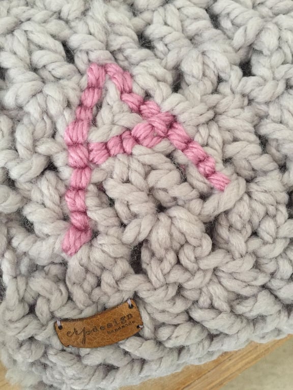 Handmade personalised crocheted baby blanket - pram blanket-various colours