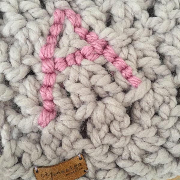 Handmade personalised crocheted baby blanket - pram blanket-various colours