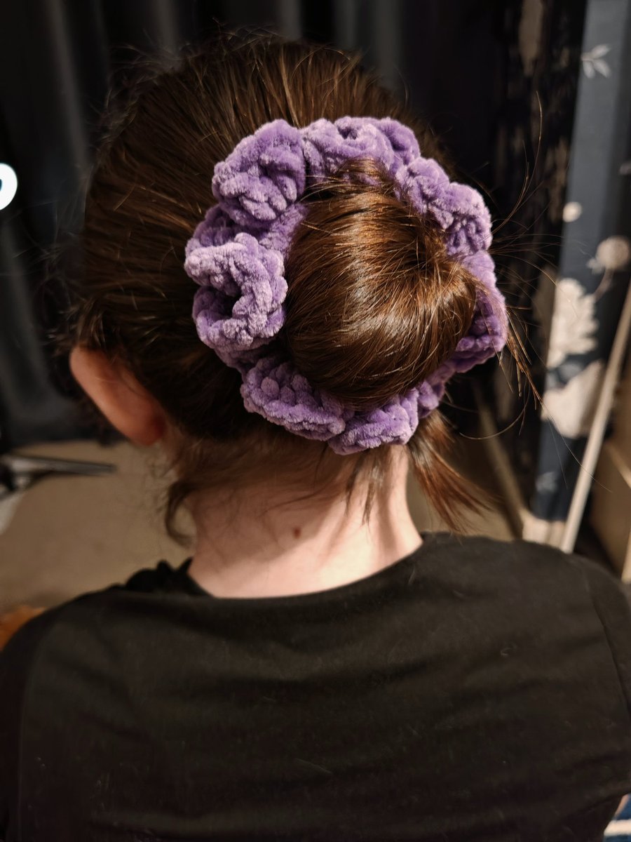 Chenille scrunchie