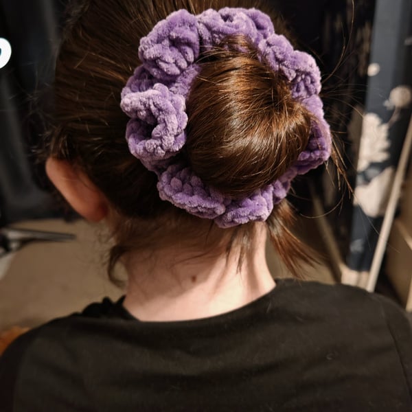 Chenille scrunchie