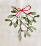Festive Mistletoe Linen Embroidery Kit - Image 5