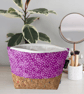 Makeup bags purple spots and cork  - Image 7