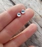 Aquamarine Stud Earrings 5mm - Image 5