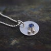 Blue Sapphire Silver Necklace