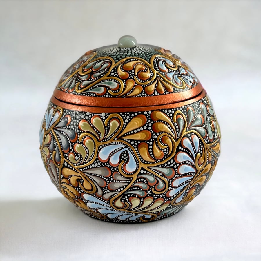 Trinket Pot, with Amazonite stone